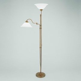 Staande Leeslamp met Scharnier en Uplighter | Hoed